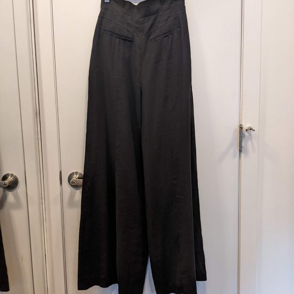 & Other Stories Wide Leg Black Trouser - Picture 3 of 5